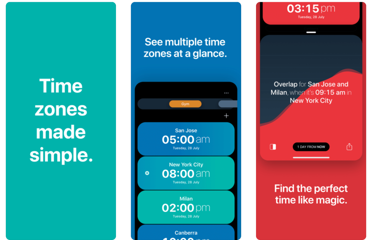 Overlap: la app gratuita para iOS, iPad y Mac que te permite calcular zonas horarias rápidamente